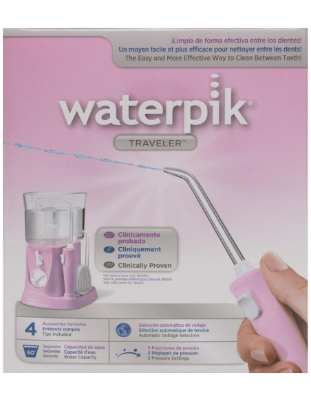 Waterpik® Traveler Irrigador Bucal Eléctrico Rosa Wp-300