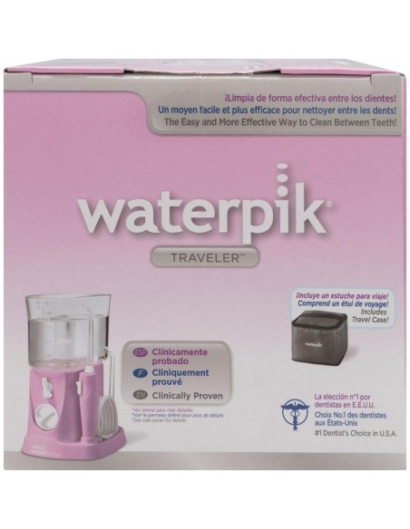Waterpik® Traveler Irrigador Bucal Eléctrico Rosa Wp-300