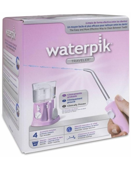 Waterpik® Traveler Irrigador Bucal Eléctrico Rosa Wp-300