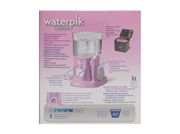 Waterpik® Traveler Irrigador Bucal Eléctrico...
