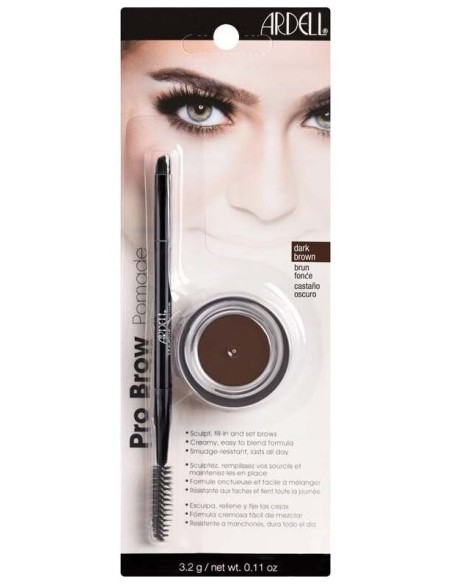 Ardell Pro Brow Pomada Cejas Con Pincel Castaño Oscuro 3,2G