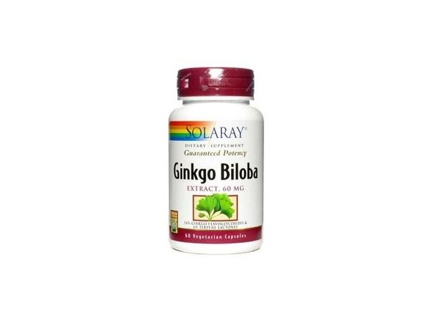 Solaray Ginkgo Biloba Extract 60 Mg 60 Cáps