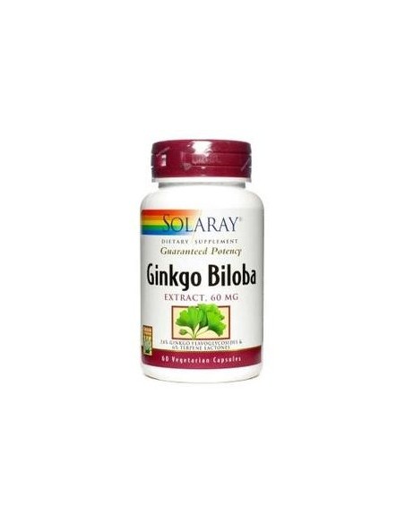 Solaray Ginkgo Biloba Extract 60 Mg 60 Cáps