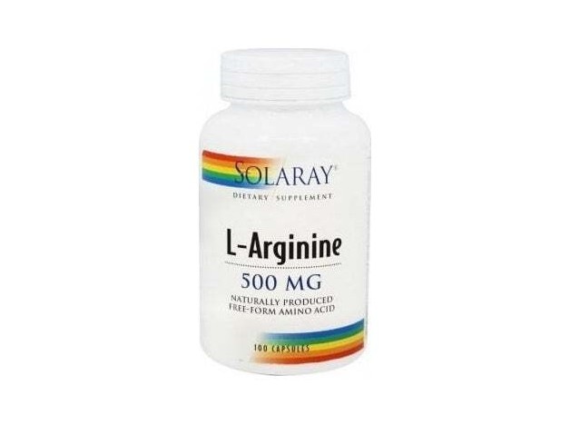 Solaray L Arginine 500Mg 100Caps
