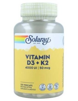 Solaray Vitamina D3 +K2...