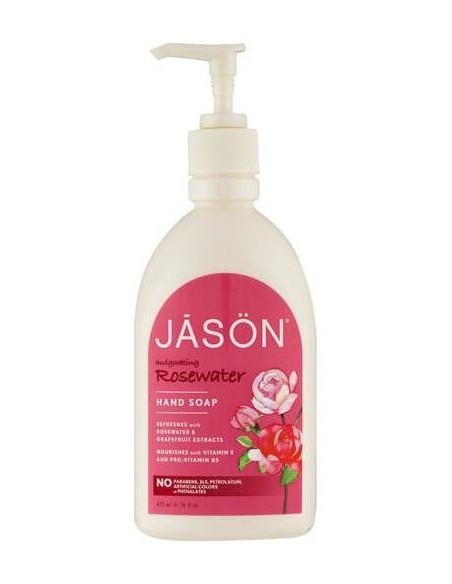 Satin Soap Jabon De Manos Agua De Rosas 473Ml.