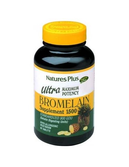 Nature'S Plus Ultra Bromelania 1500Mg 60Comp