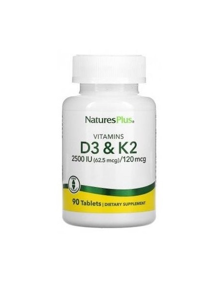 Natures Plus Vitamina D3 2500Ui Vitamina K2 120Mcg 90Comp
