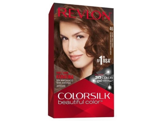 Revlon Kit Tinte Colorsilk 46 Castaño Cobrizo...