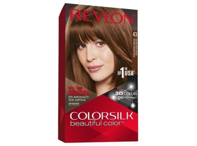 Revlon Kit Tinte Colorsilk 43 Castaño Medio Dorado