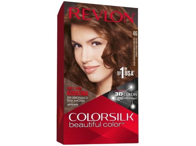 Revlon Kit Tinte Colorsilk 46 Castaño Cobrizo...