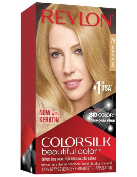 Revlon Kit Tinte Colorsilk 74 Rubio Medio
