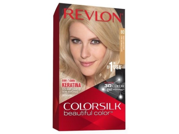 Revlon Kit Tinte Colorsilk 80 Rubio Medio Cenizo