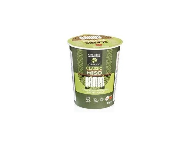 King Soba Vaso Ramen Miso Classic Sin Gluten 85G