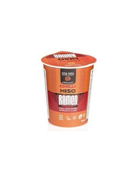 King Soba Vaso Ramen Miso Chili Sin Gluten 85G