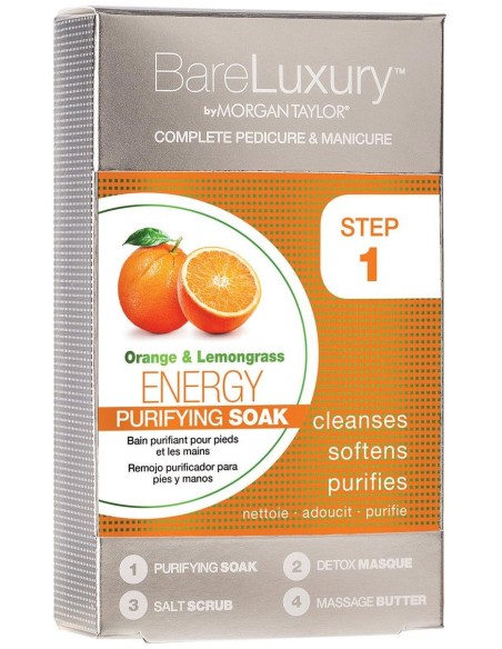 Bareluxury Kit Complete Pedicure %26 Manicure Orange Lemongrass
