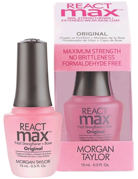 Morgan Taylor React Max Original Nail Strengthener + Base 15Ml