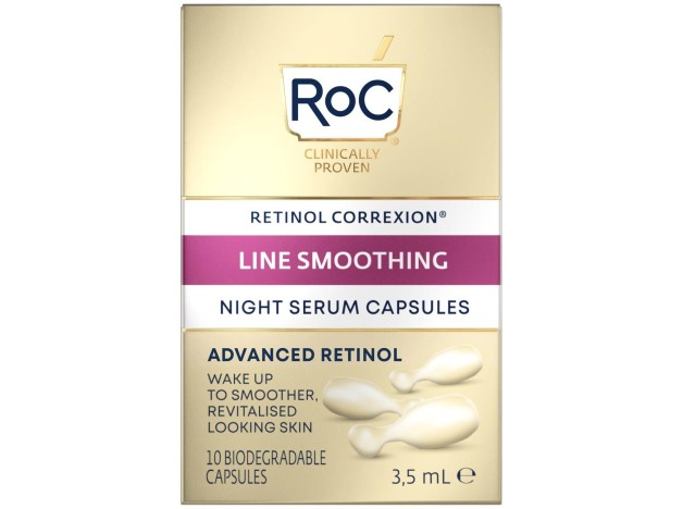 Roc Line Smoothing Sérum Noche, 10 Cápsulas