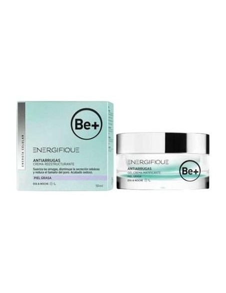 Be+ Energifique Gel Crema Antiarrugas Matificante, 50 Ml