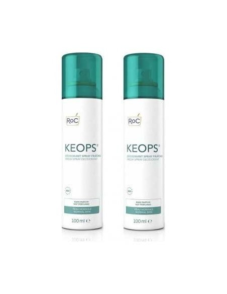 Pack Roc Keops Desodorante Spray Fresco, 2 Unidades X 100 Ml