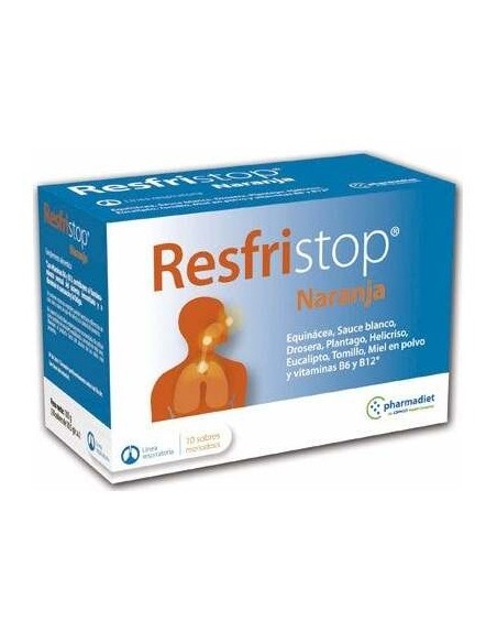 Pharmadiet Resfristop Naranja 10 Sobres