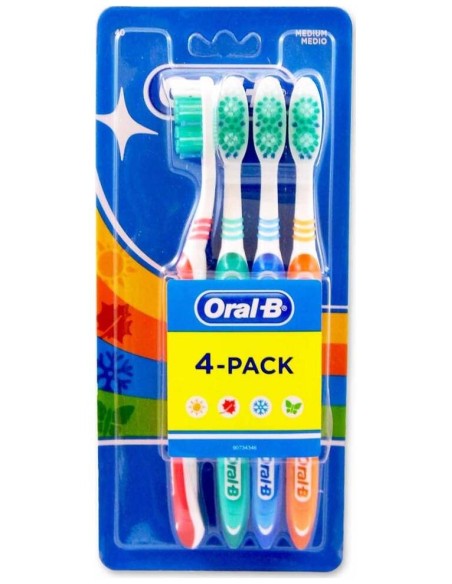 Oral-B Pack Cepillos 123 Shiny Clean 4Uds