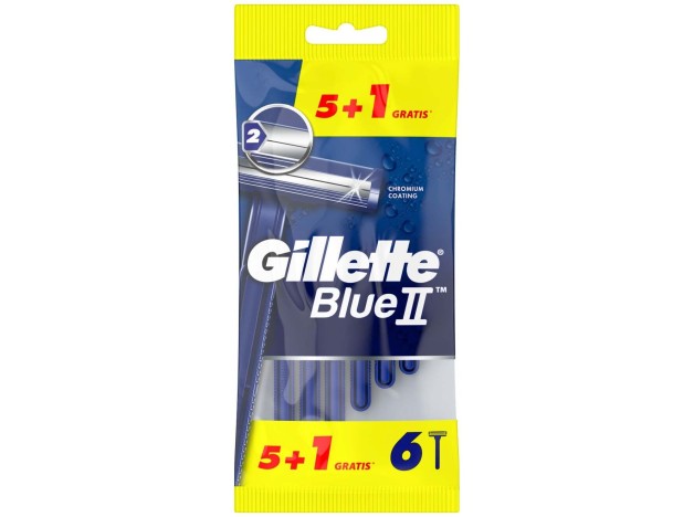 Gillette Maquinilla Desechable Blue2 Fija 5+1Ud