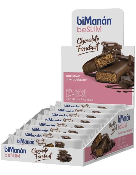Bimanán Barrita Sustitutiva Chocolate Fondant 30Uds