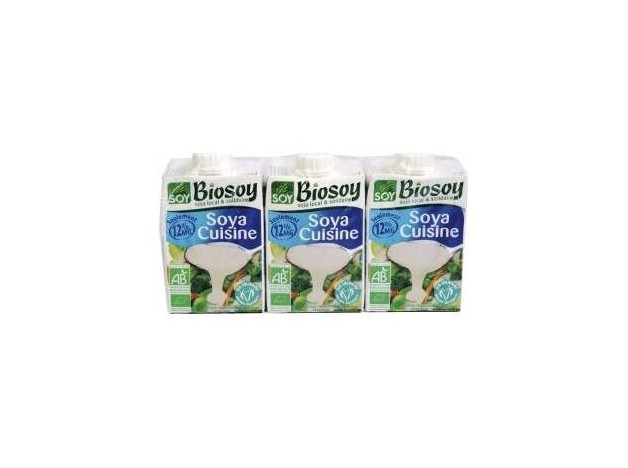 Crema De Soja Cuisine Para Cocinar 3Uds. Bio