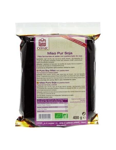 Celnat Hatcho Miso Soja No Pasteurizado Bio 400G