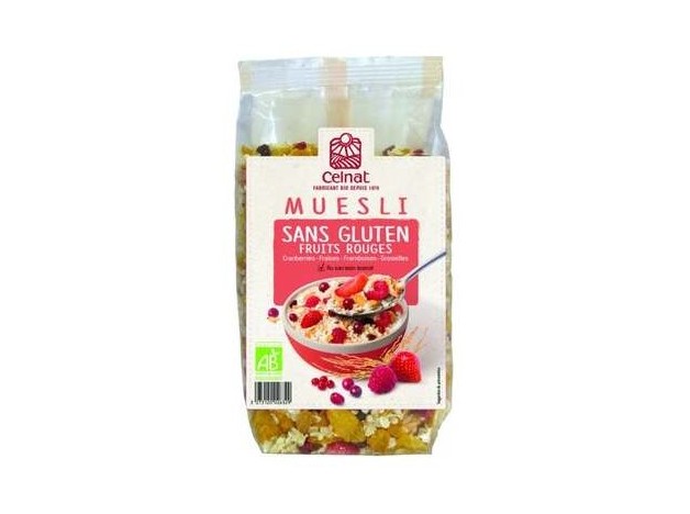Celnat Muesli De Frutos Rojos Sin Gluten Bio 375G