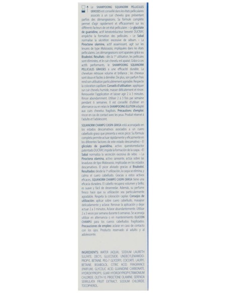 Ducray Squanorm Champú Tratante Anticaspa Caspa Grasa 200Ml