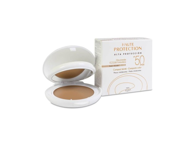Solaire Haute Protection Compact Teinté Spf50 Doré