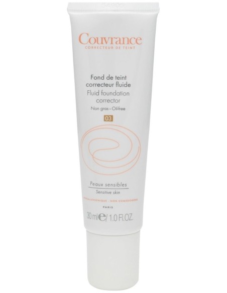 Avène Couvrance Base De Maquillaje Fluido Corrector Color Arena 30Ml