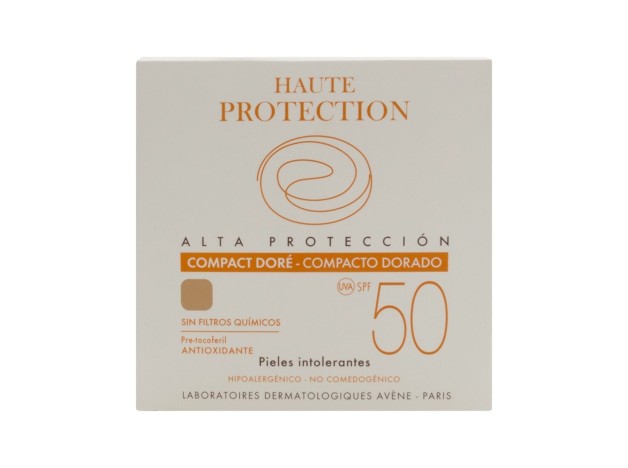 Solaire Haute Protection Compact Teinté Spf50 Doré
