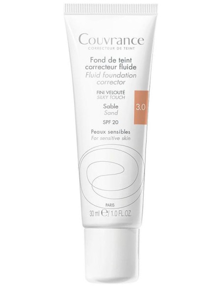 Avène Couvrance Base De Maquillaje Fluido Corrector Color Arena 30Ml