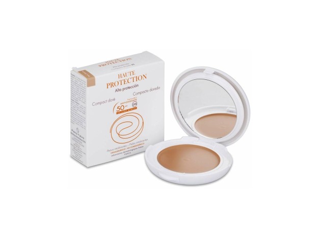 Solaire Haute Protection Compact Teinté Spf50 Doré