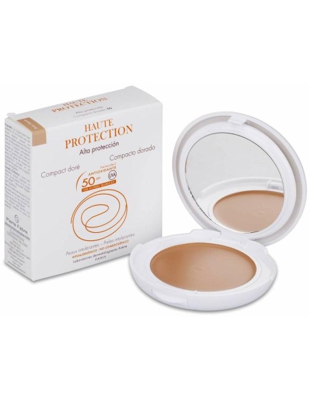 Solaire Haute Protection Compact Teinté Spf50 Doré