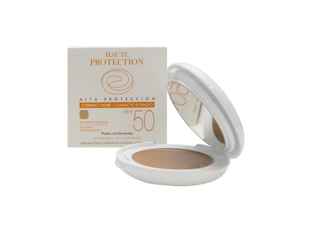 Solaire Haute Protection Compact Teinté Spf50 Doré