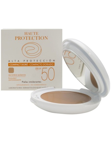 Solaire Haute Protection Compact Teinté Spf50 Doré