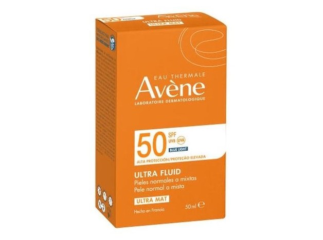 Avène Solar Ultra-Mat Fluido Pieles Mixtas A...