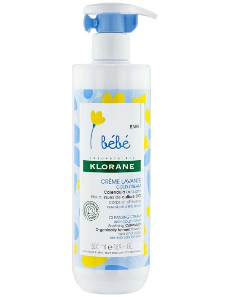 Klorane Crema Limpiadora Cold Caléndula 500Ml