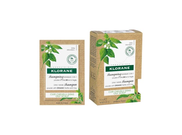 Klorane Ortiga Bio Champú-Mascarilla 2 En 1, 8...