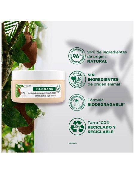 Al Cupuaçu Bio Mascarilla Reparadora Para Cabello Muy Seco 150 Ml