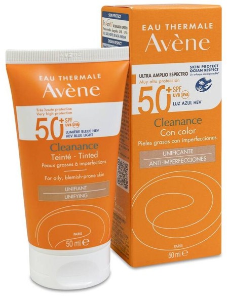 Avene Solar Cleanance Solar Spf 50+ Color 50Ml