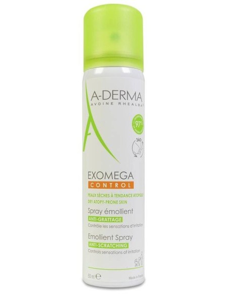 A-Derma Exomega Control Anti-Rascado Spray Emoliente 50Ml