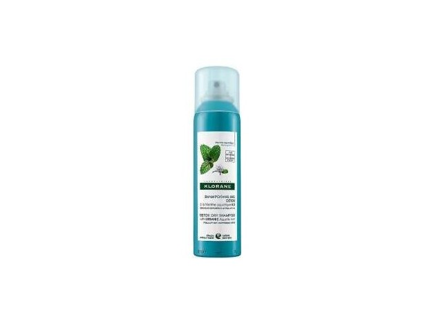 Klorane Champú Seco Detox Menta Acuática Bio,...