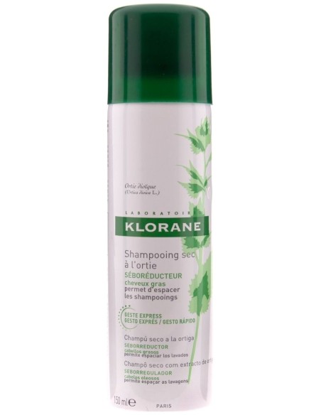 A La Ortiga Champú Seco Seborregulador Cabello Graso 150 Ml