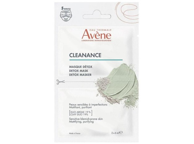 Avène Cleanance Mascarilla Detox 2X6Ml