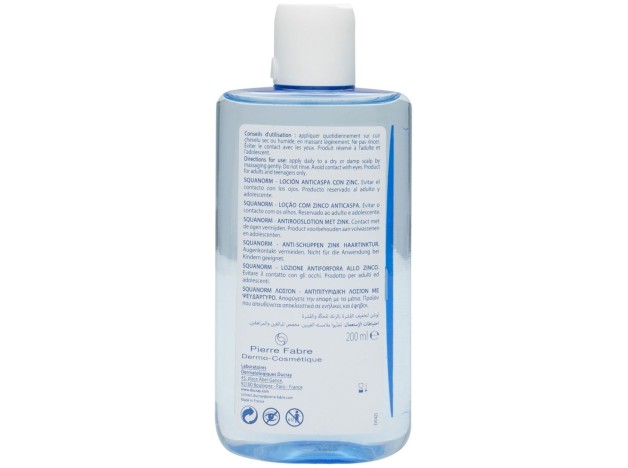 Ducray Squanorm Loción Anticaspa Con Zinc, 200 Ml